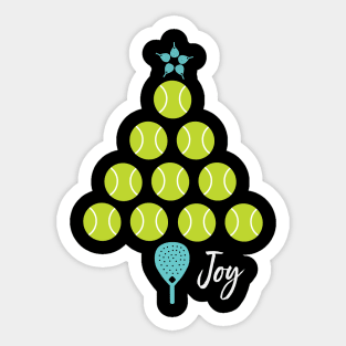 Padel Joy Christmas Tree Sticker